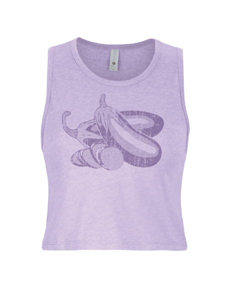 Eggplant crop top